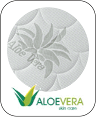 ALOE VERA * Potah * Složení: 85% polyester; 15% viskóza, obohacený o výtažky z aloe vera, potah prošitý s klimatizační výplní, PES vláknem 250 gr / m2 ALOE VERA * Potah * Složení: 85% polyester; 15% viskóza, obohacený o výtažky z aloe vera, potah prošitý s klimatizační výplní, PES vláknem 250 gr / m2